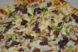 (image for) Philly Cheese Steak pizza
